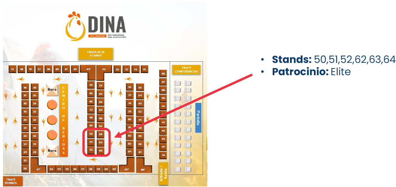 Stand No. 50 al 64